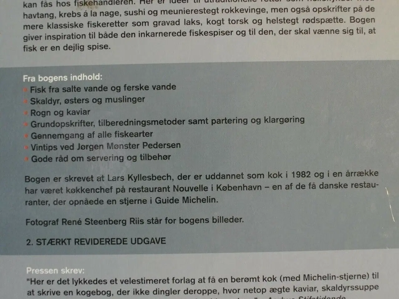 Billede 4 - politikens fiskekogebog, af lars kyllesbech, emne: