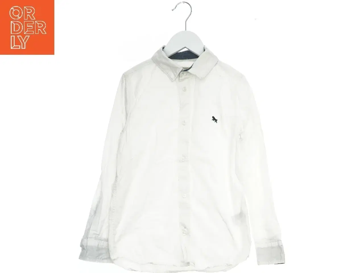 Billede 1 - Hvid skjorte med langærmet fra Logg (str. 134)