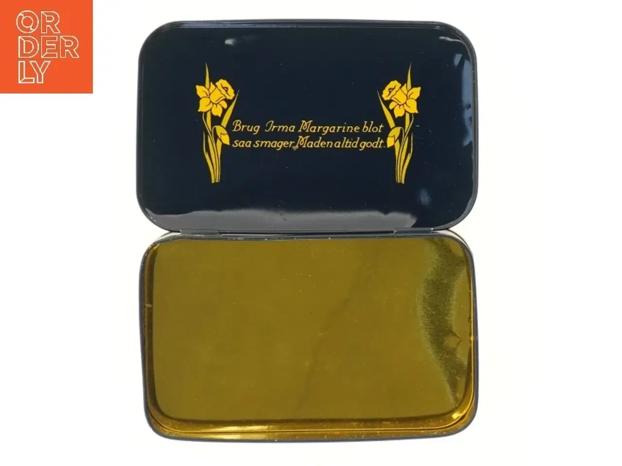 Billede 2 - Irma dåse med illustrationer af blomster og pige fra Irma (str. 17x11 cm)