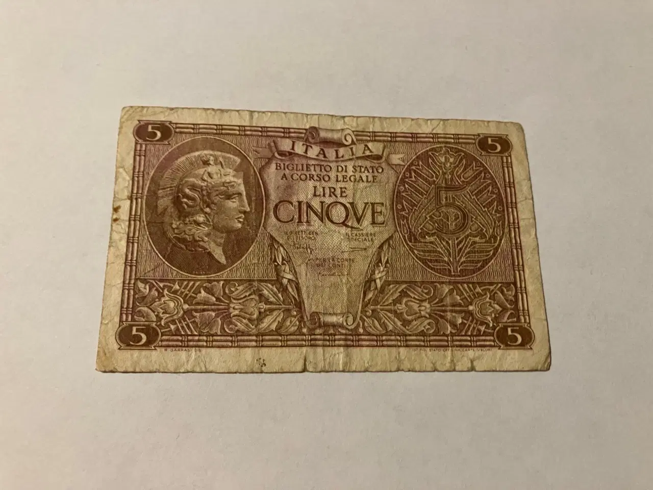 Billede 1 - 5 Lire Italy - Bad condition