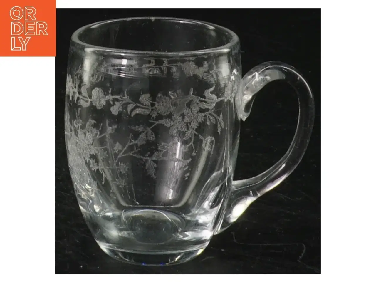 Billede 1 - Graveret glaskrus (str. 7 x 5 cm)