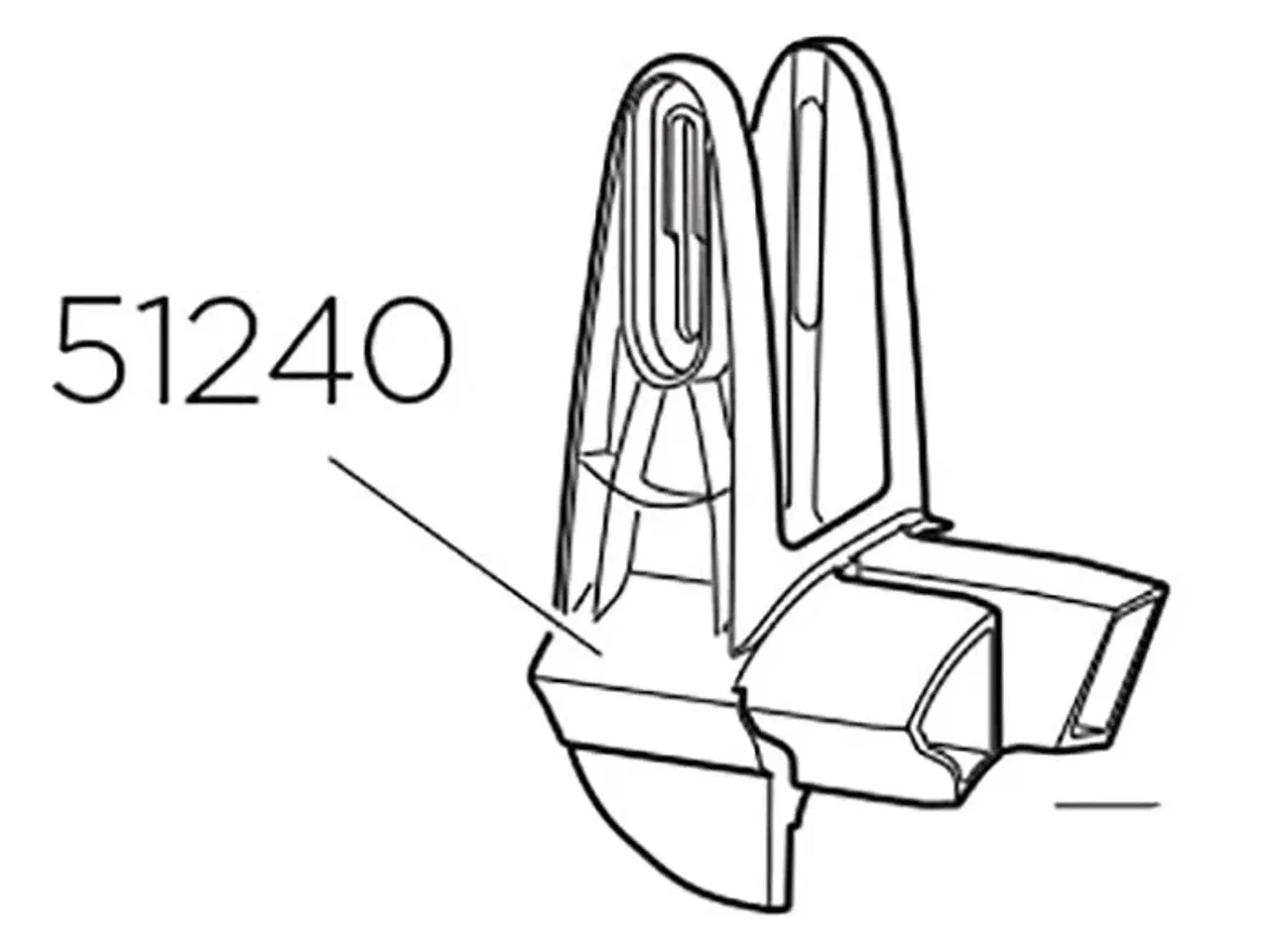 Billede 1 - Thule styre skinne til 921/923 - venstre