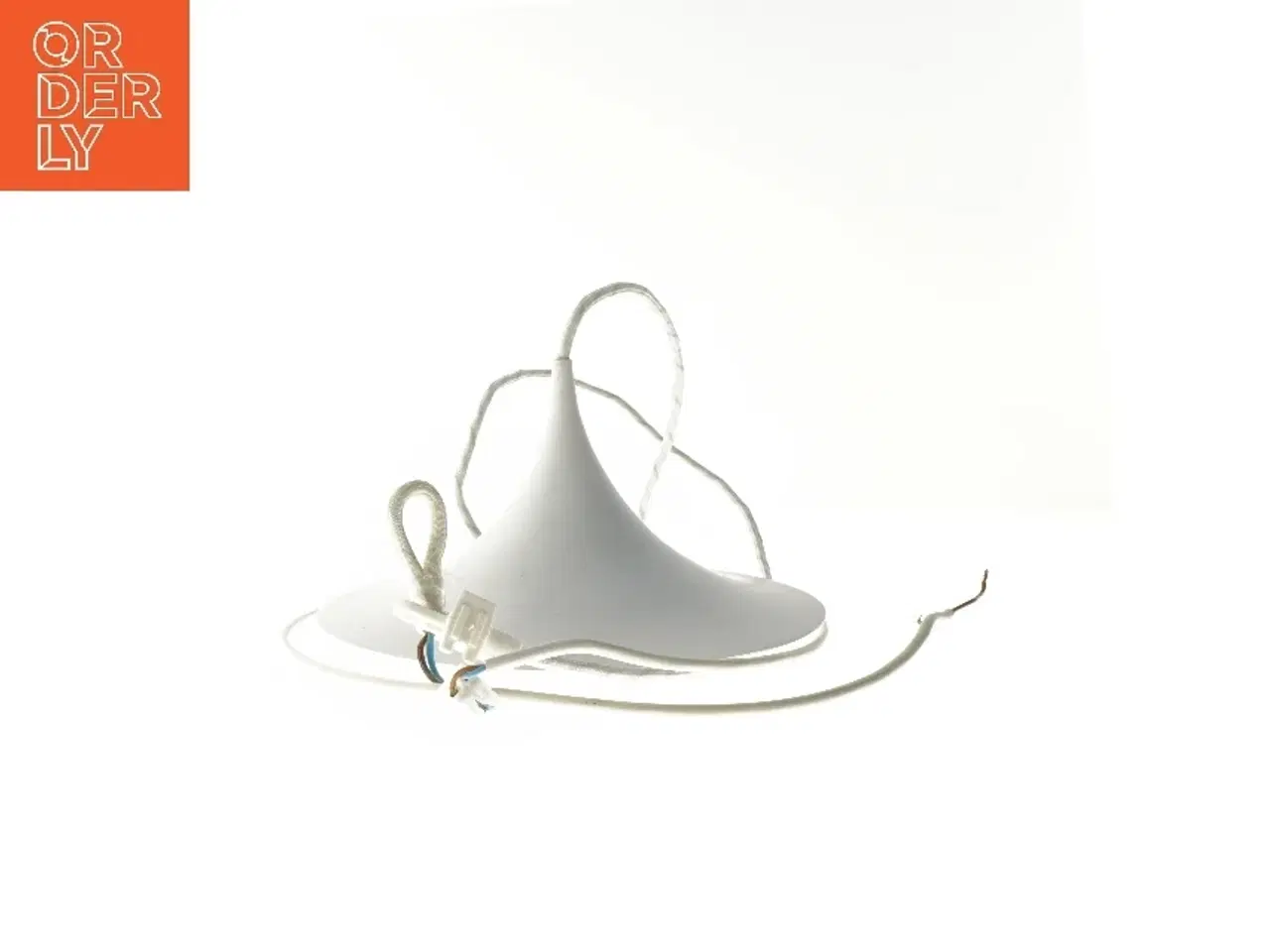 Billede 2 - pendellampe, hvid fra IKEA (str. Ø 25 cm)