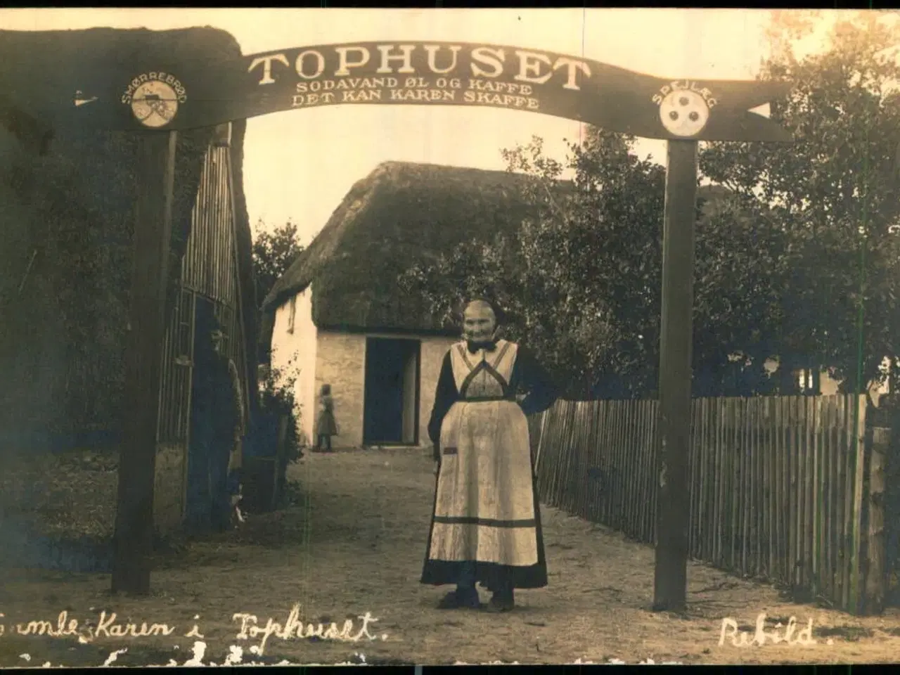 Billede 1 - Gamle Karen i Tophuset - Rebild - Fotokort u/n - Ubrugt
