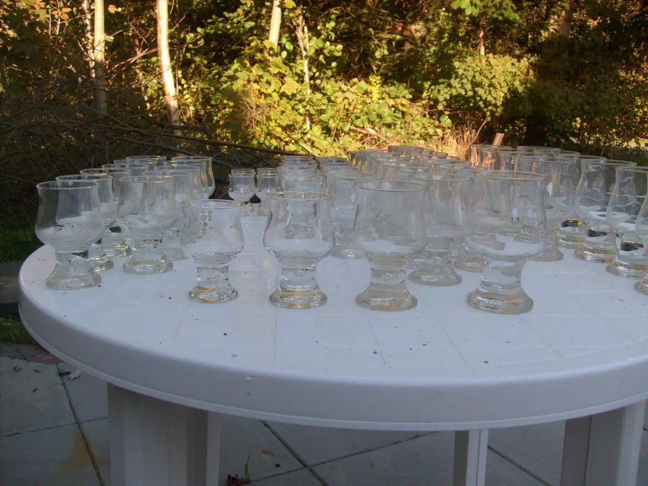Billede 1 - Glas med luft bobel i stilken
