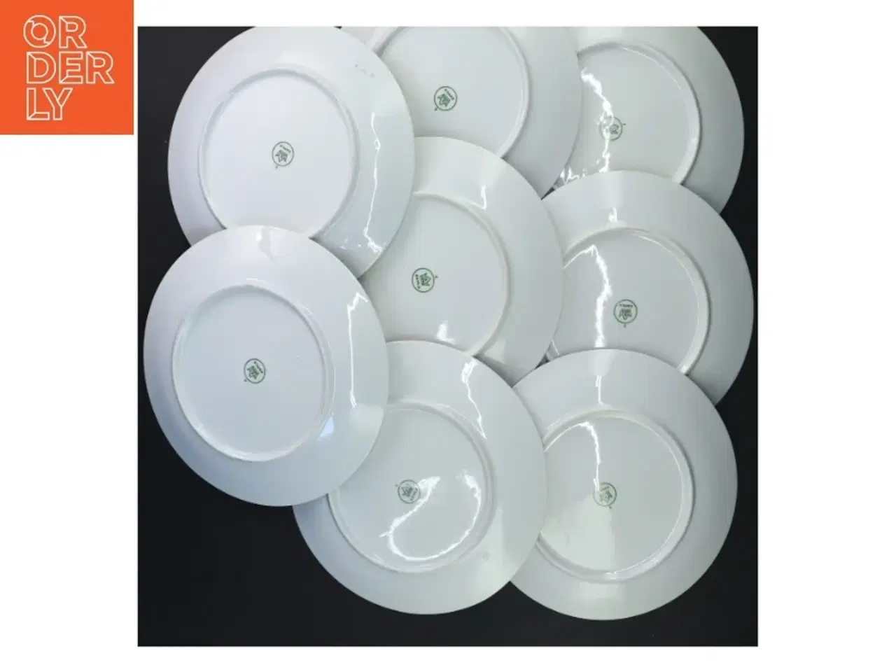 Billede 3 - Porcelæns tallerkener med oste motiv (str. Ø 19 cm)