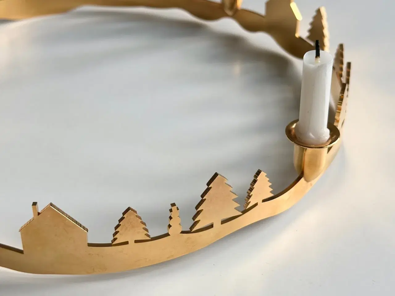 Billede 3 - Guldbelagt adventsstage