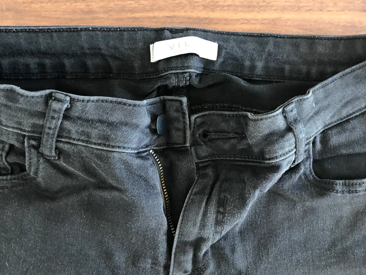 Billede 3 - Højtaljede bukser med stretch, str L
