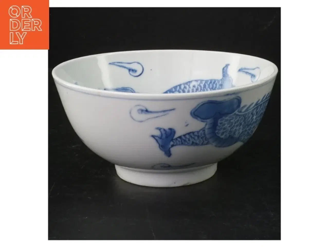 Billede 1 - Blå og hvid porcelænsskål (str. 18 cm)