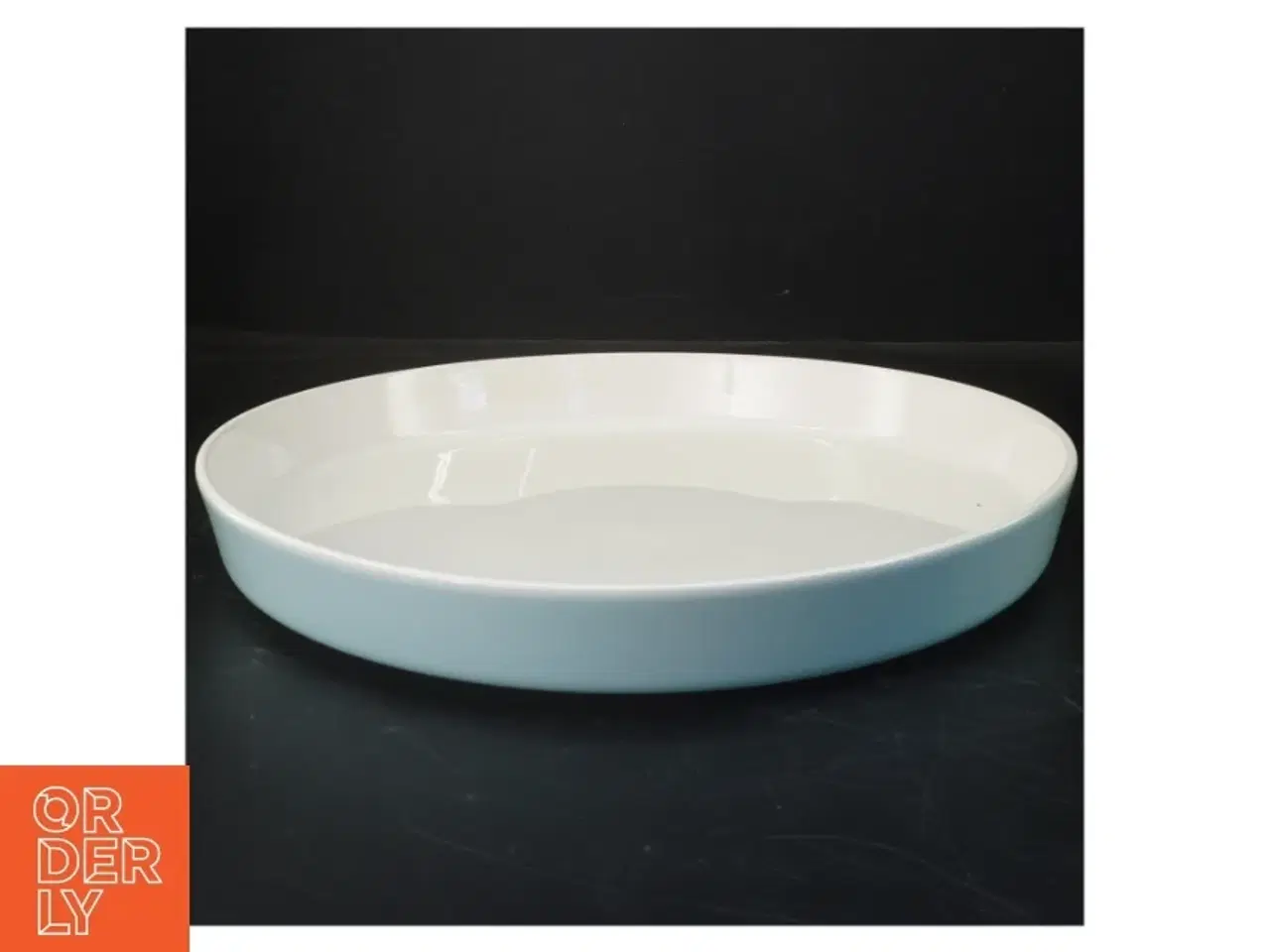 Billede 2 - Hvid keramisk fad fra Gry Fager (str. Ø 32 cm)