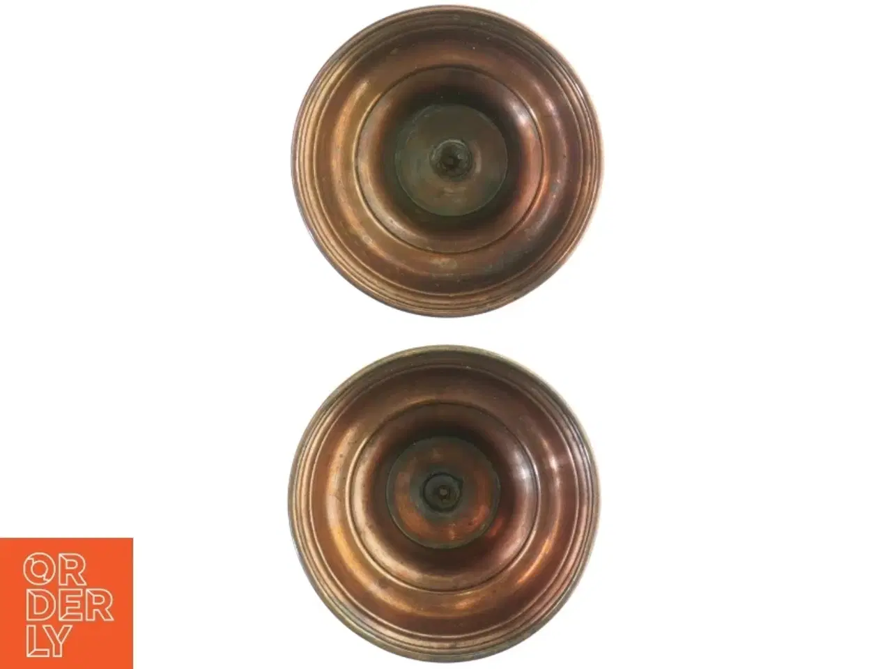 Billede 3 - Lysestager i metal (str. 15x11,5 cm)