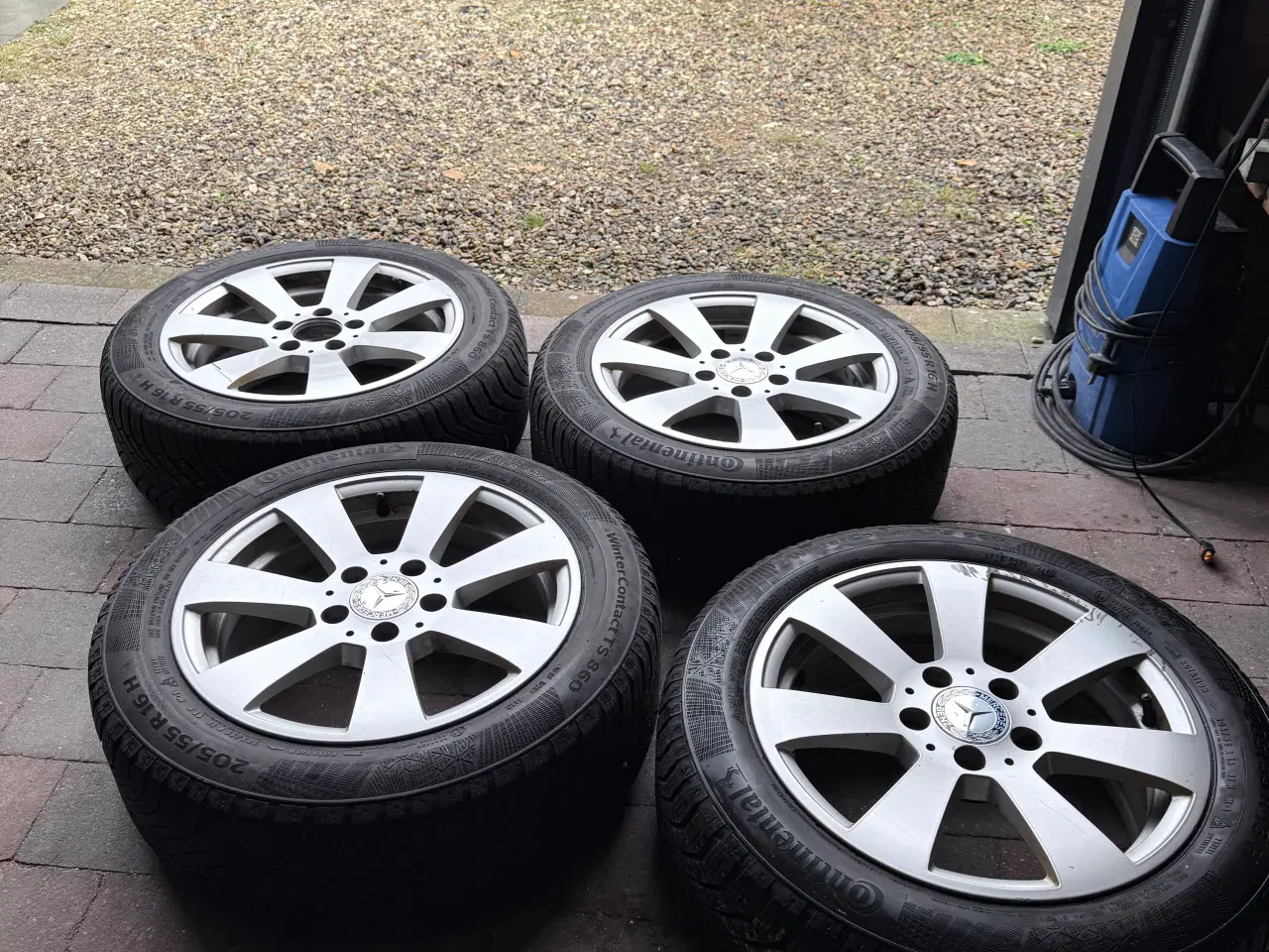 Billede 1 - Mercedes alufælge med vinterdæk