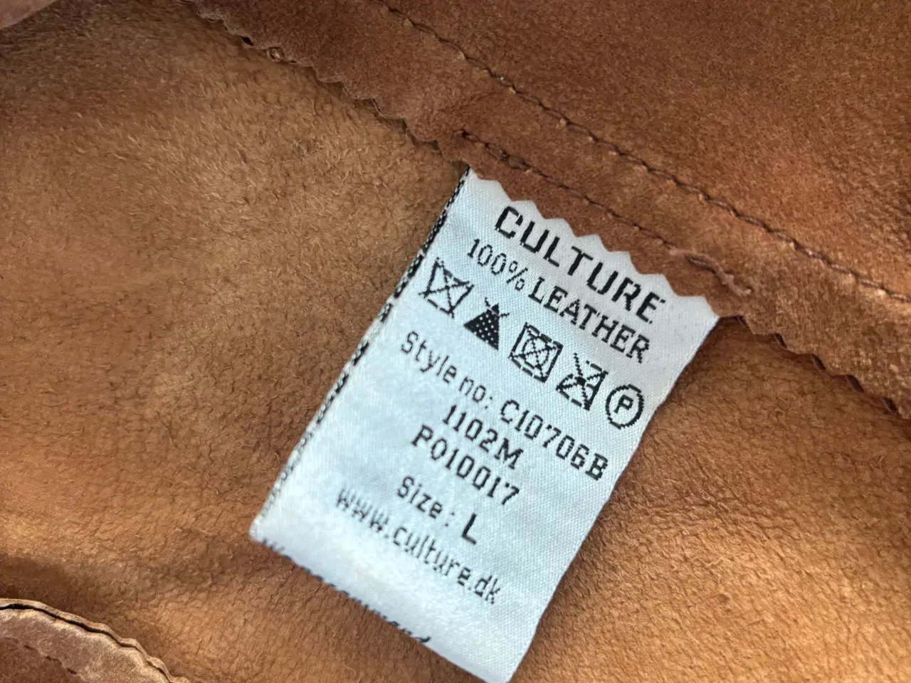 Billede 3 - Lædervest cognac str L