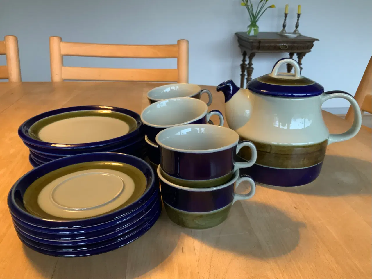 Billede 2 - TESTEL Elisabeth Rørstrand , 6 kopper og tekande.