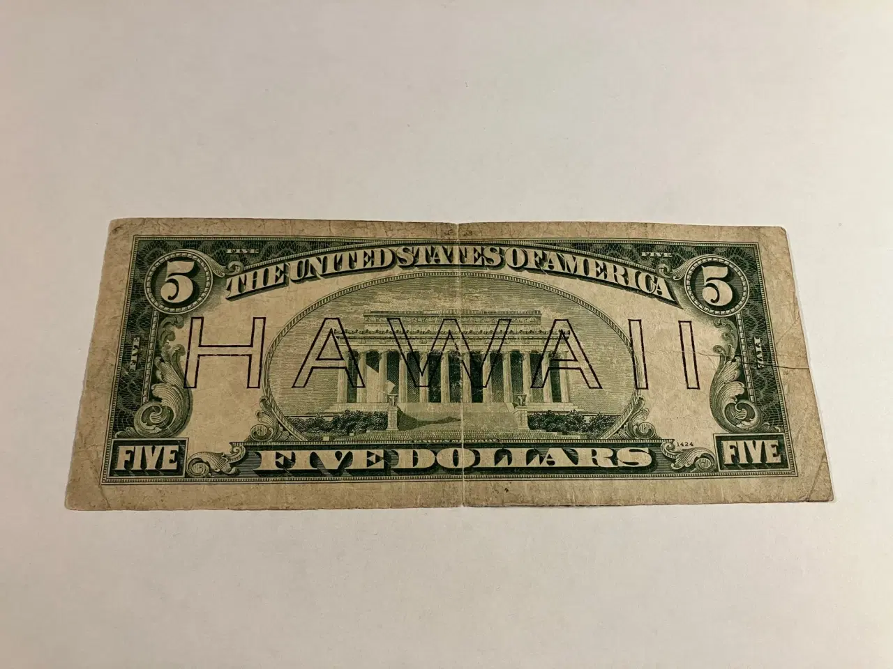 Billede 2 - 5 Dollar Hawaii 1934 A