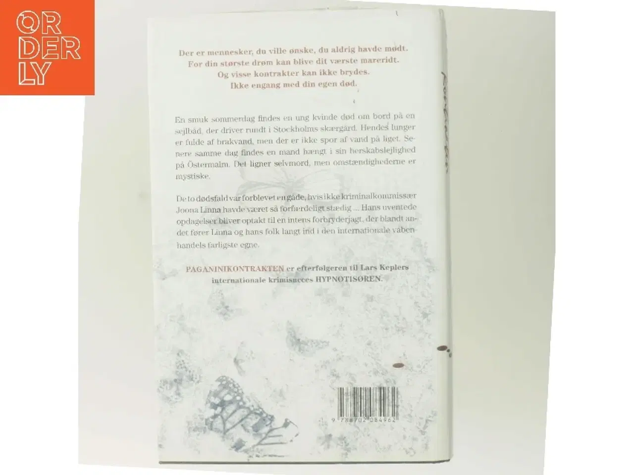 Billede 3 - Paganinikontrakten : Kriminalroman (Danish Language) af Lars Kepler (Bog)