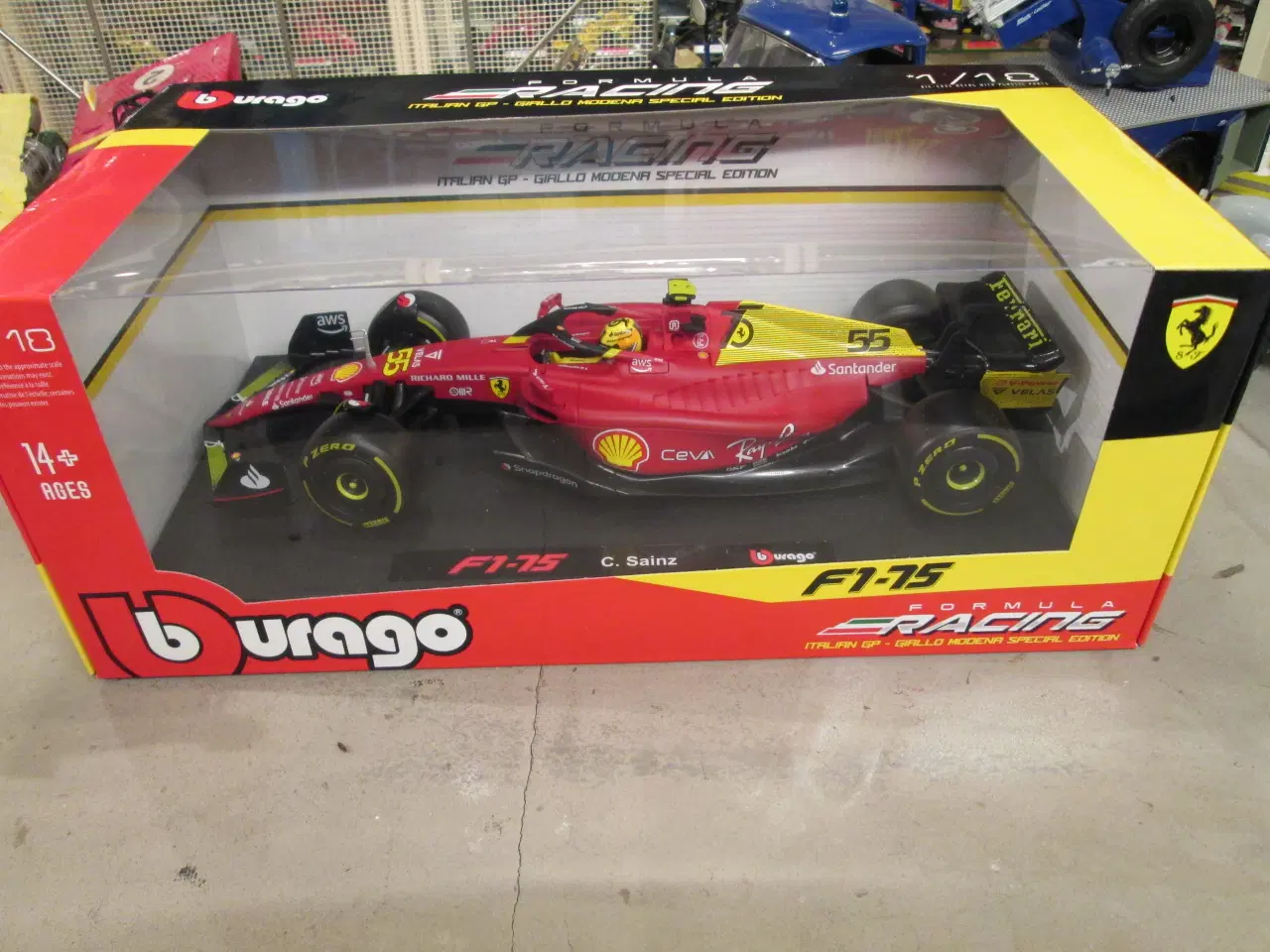 Billede 1 - Modelbil  Ferrari F1-75   Burago  1:18