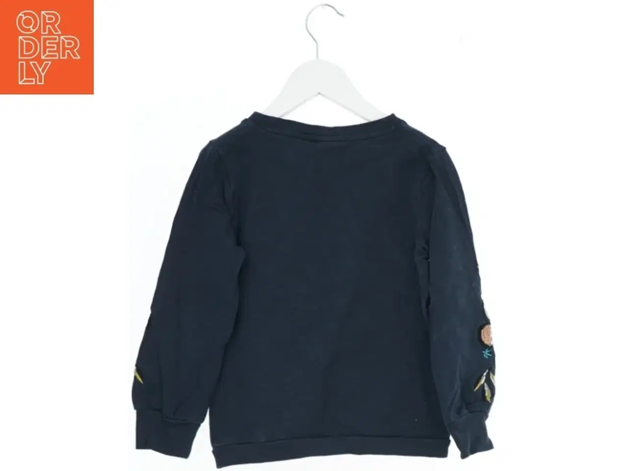 Billede 2 - Langærmet bluse med broderede blomster fra Name It (str. 128)