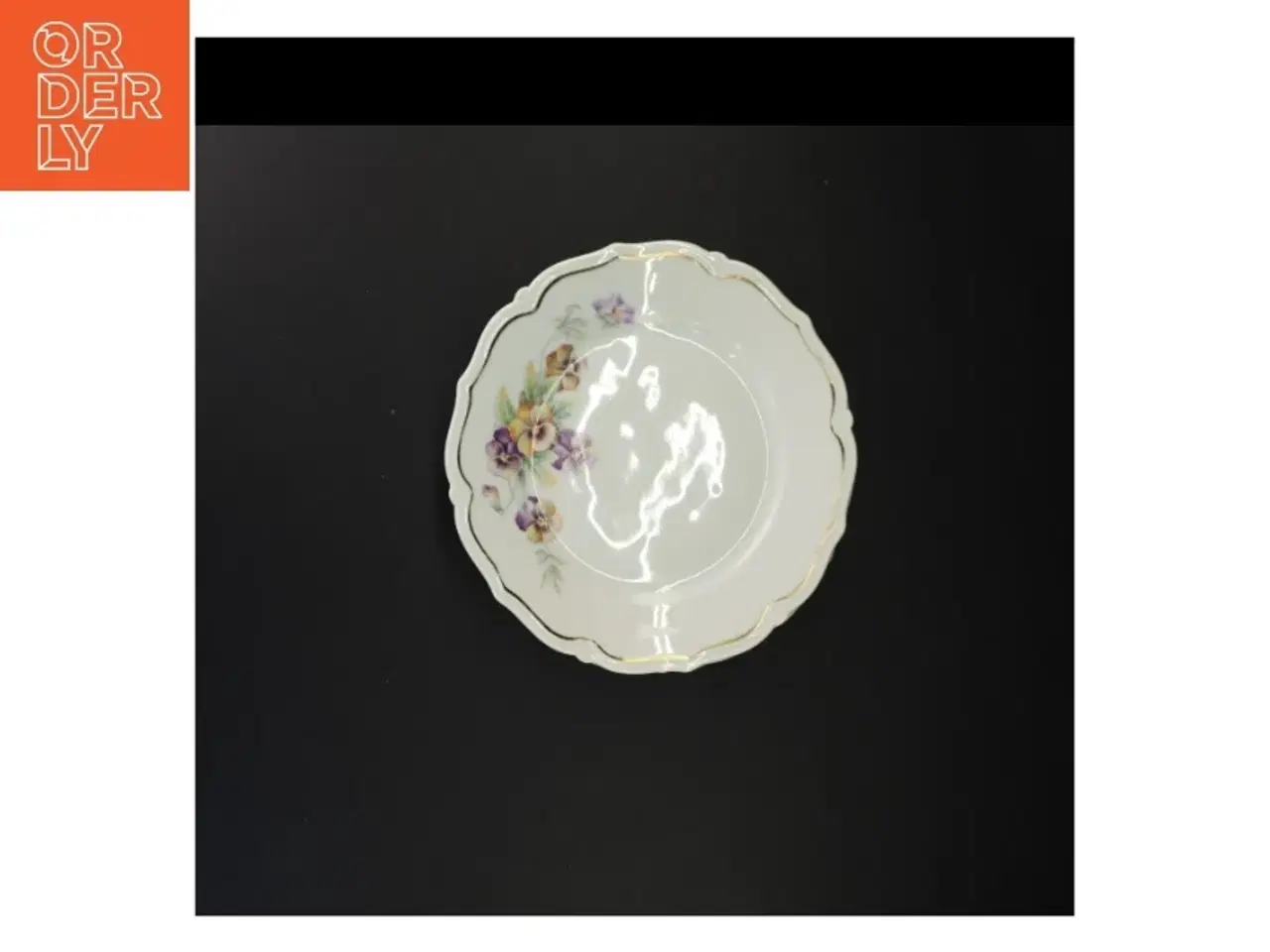 Billede 5 - Vintage porcelænstallerkener med blomstermotiv fra Bavaria (str. Diameter 21 cm)
