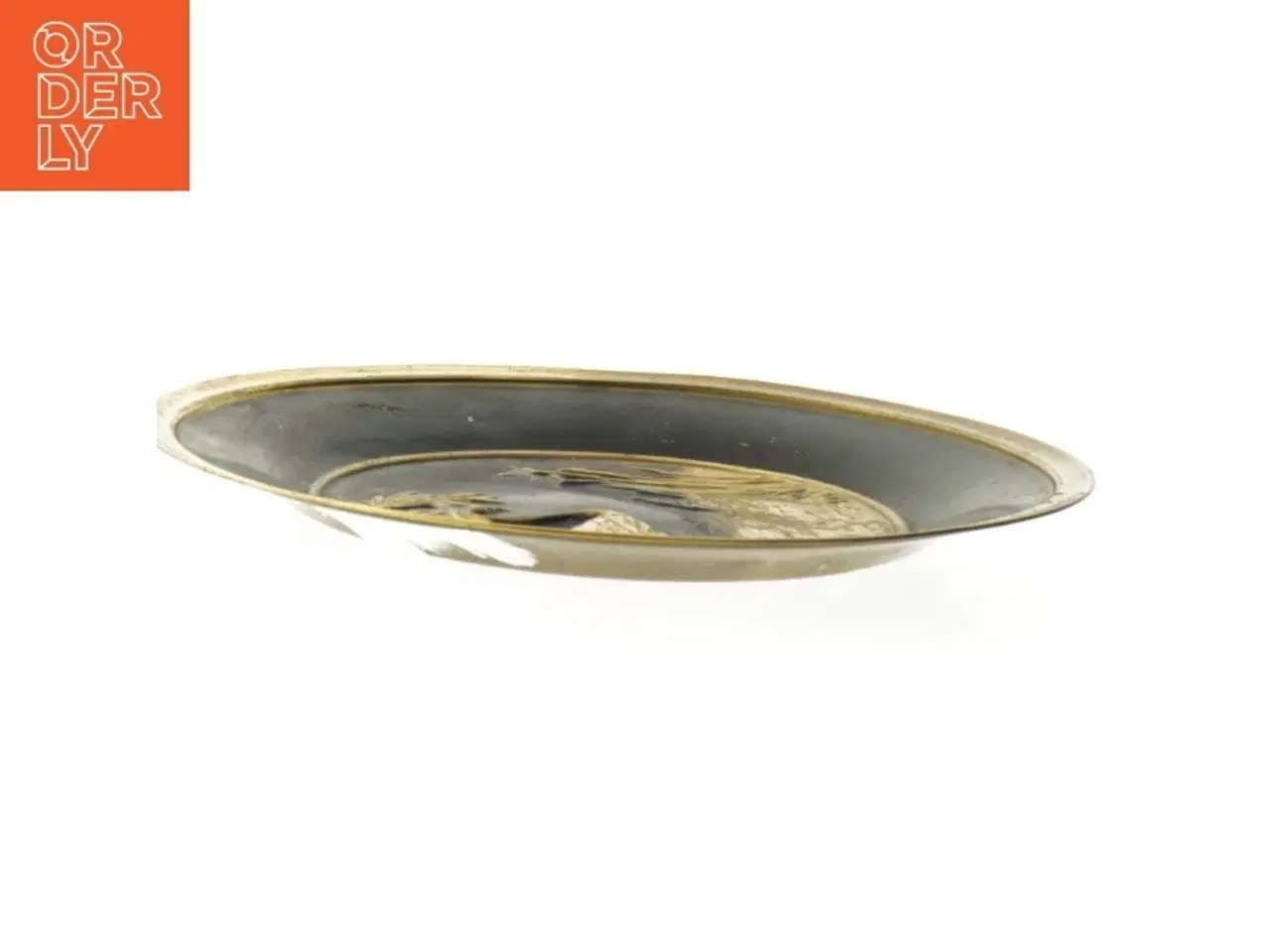 Billede 3 - messing platte med fugle motiv (str. 26x2 cm)