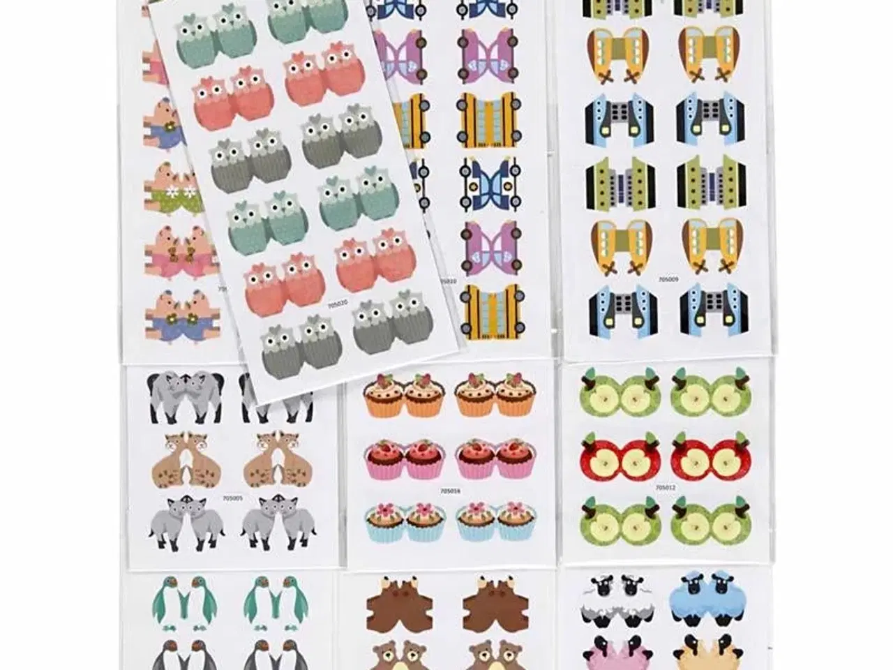 Billede 1 - Indexstickers, ark 7,5x15 cm, 10pk./ 1 pk.