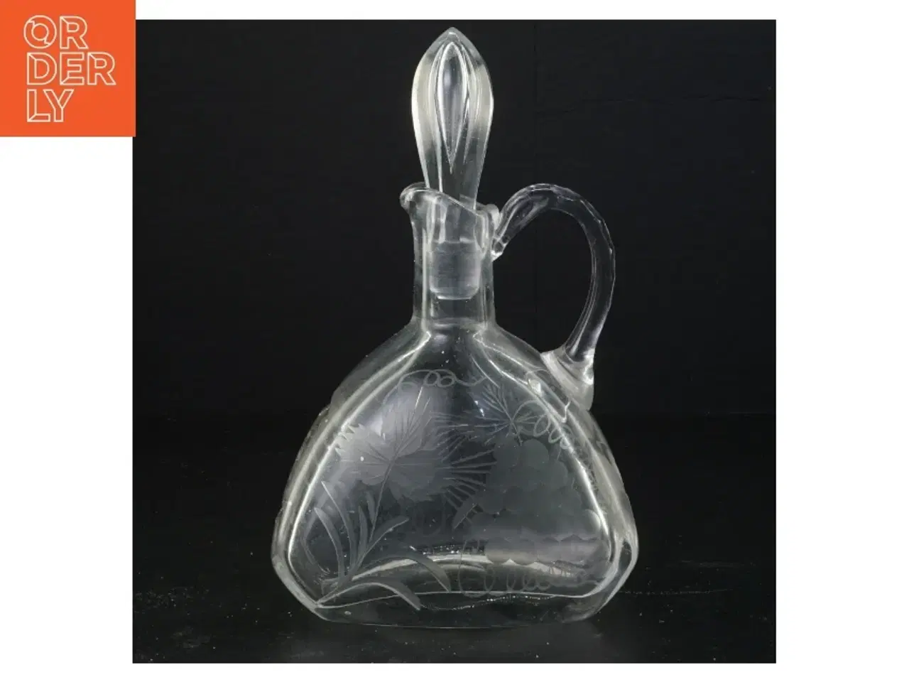 Billede 3 - GLaskaraffel med tilhørende prop (str. 23 x 14 cm)