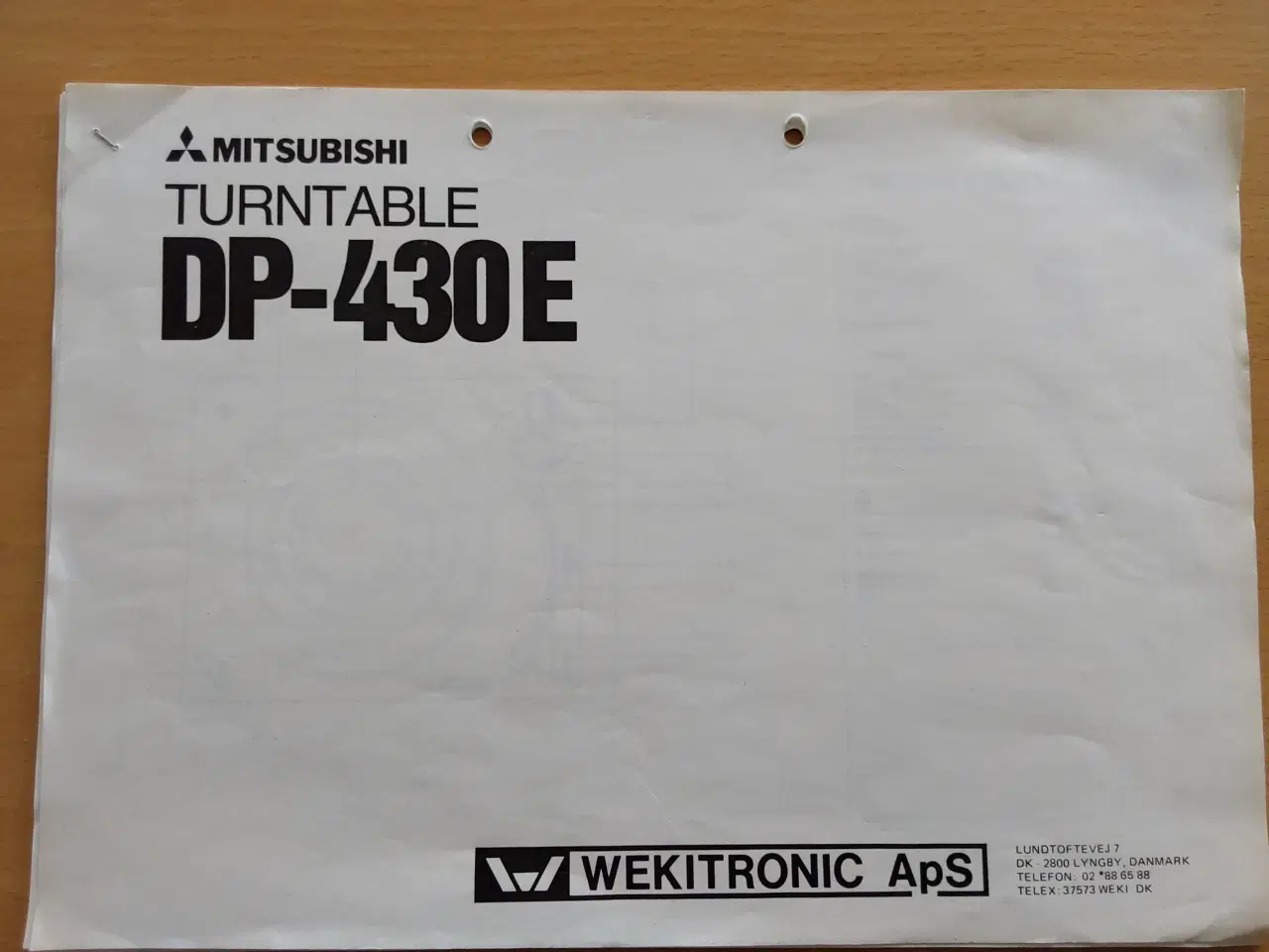Billede 7 - Pladespiller Mitsubishi DP-430E Automatic