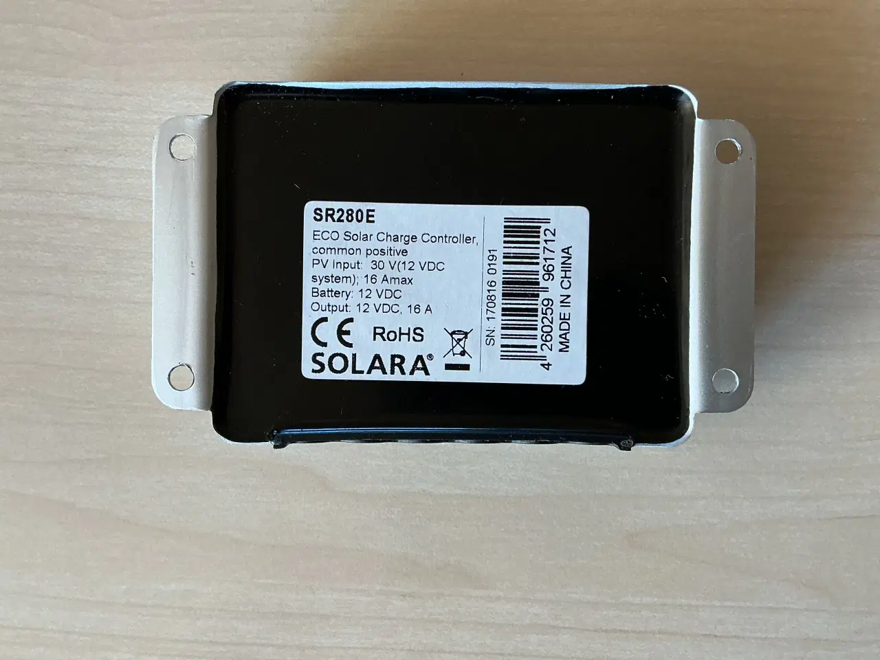 Billede 2 - Solara SR280E solcelleregulator 16A