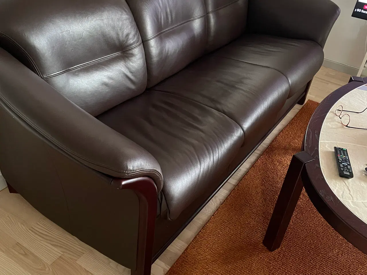 Billede 2 - Lædersofa