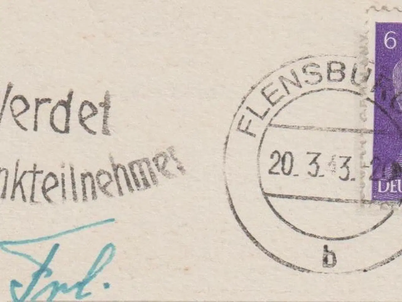 Billede 1 - Lot 5 stk. tyske postkort fra 1940-erne