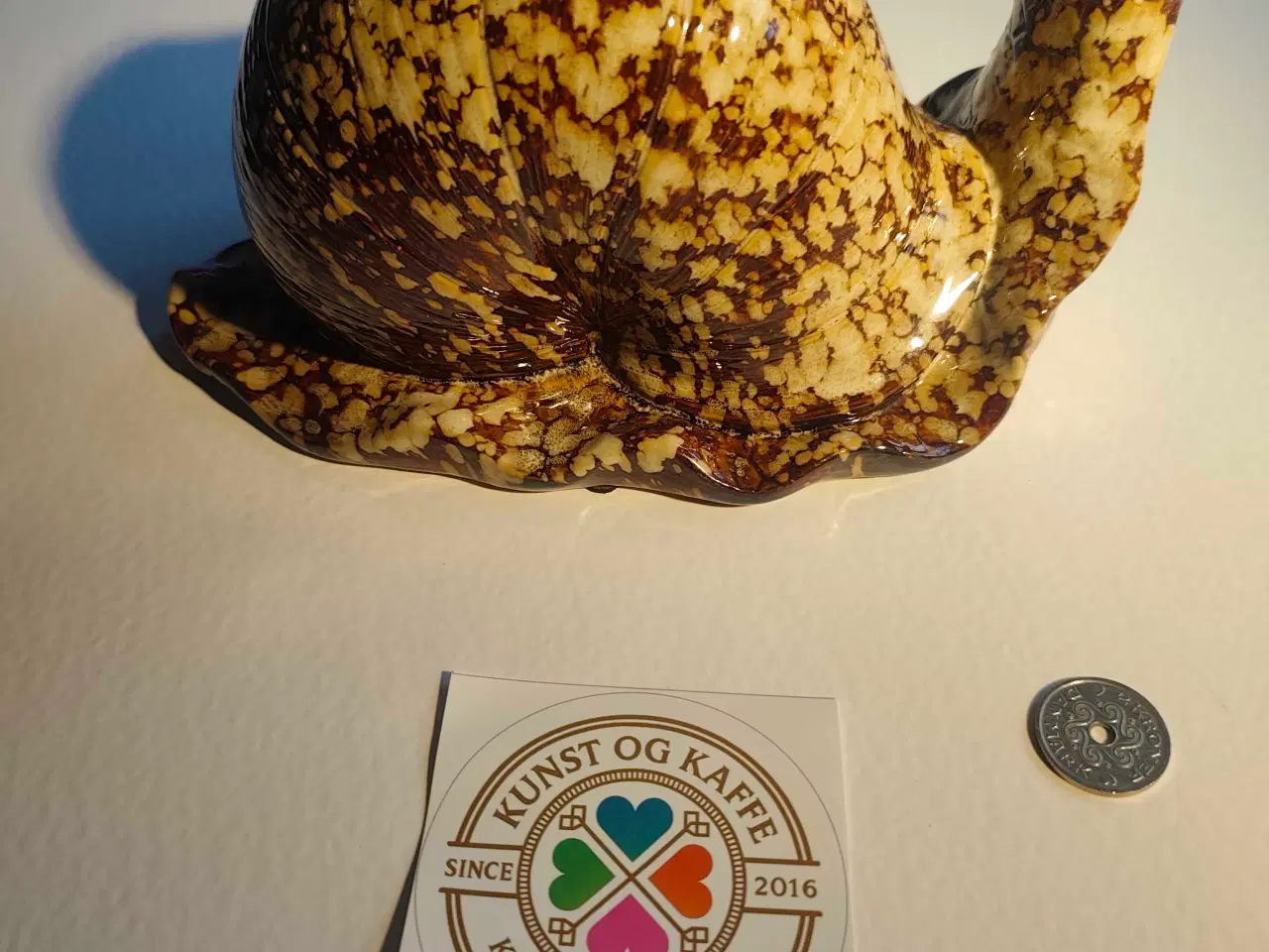 Billede 3 - Smuk snegl i keramik 