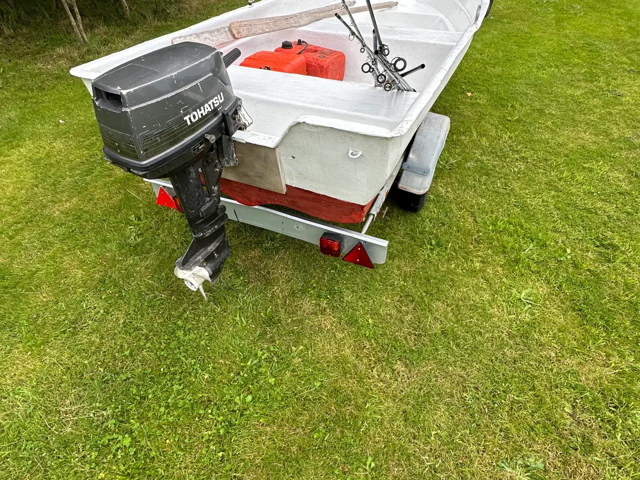 Billede 9 - Fiske jolle  med motor og trailer 