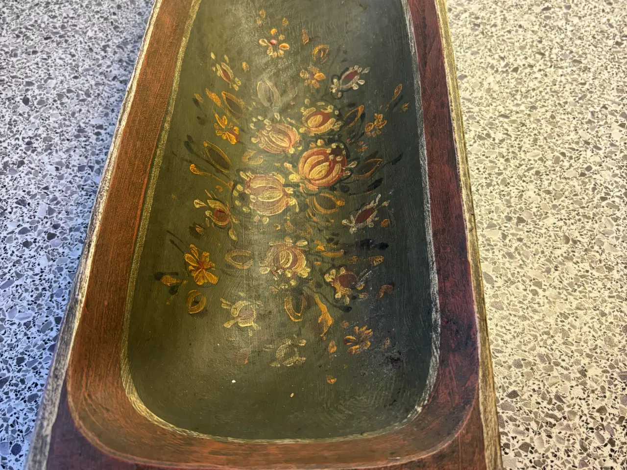 Billede 3 - Malet fad / frugtfad