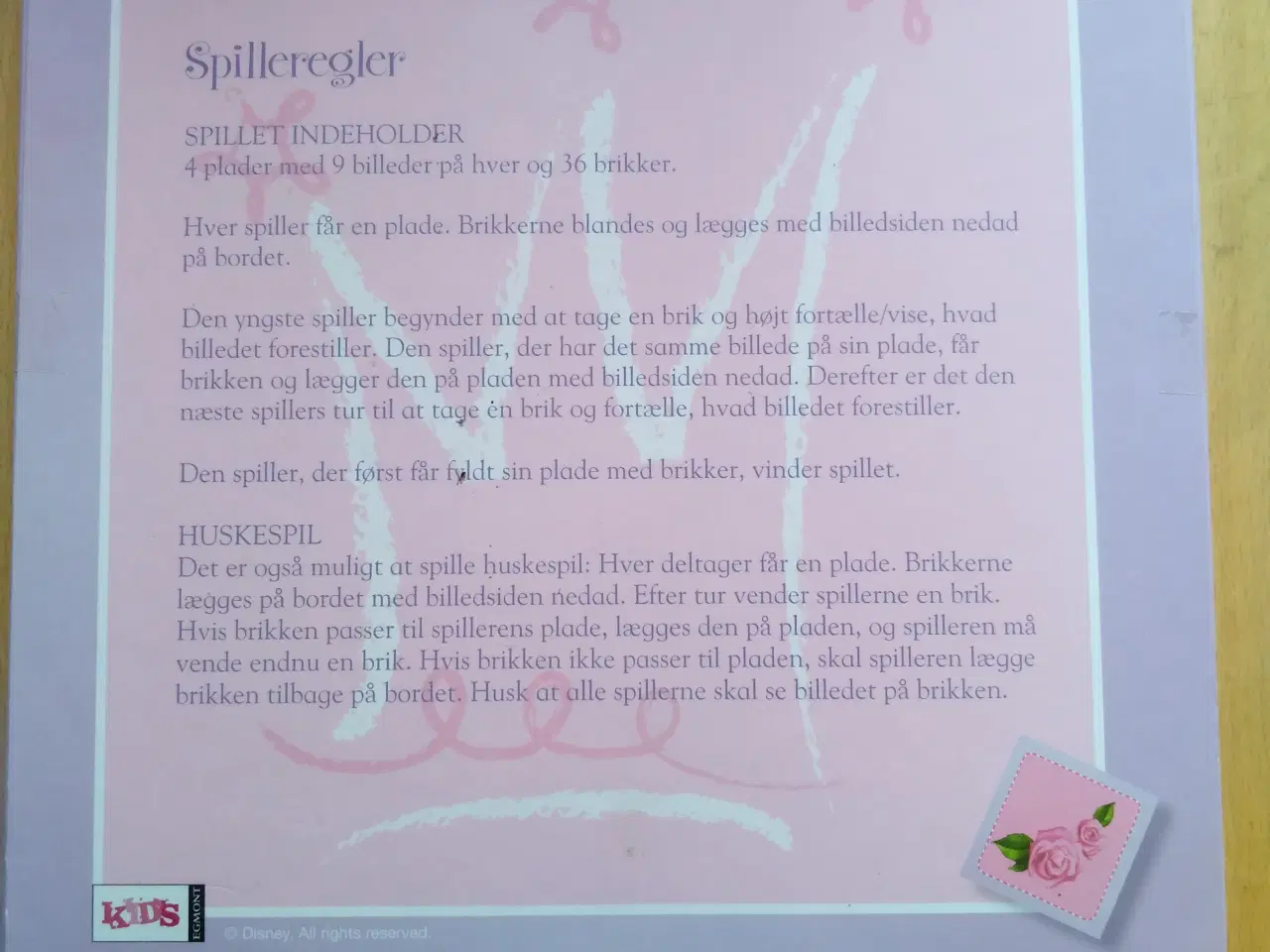 Billede 2 - Disney Prinsesse Billedlotteri