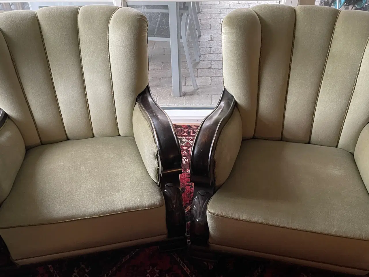 Billede 1 - Ældre 2 stk. antikke lænestole sælges