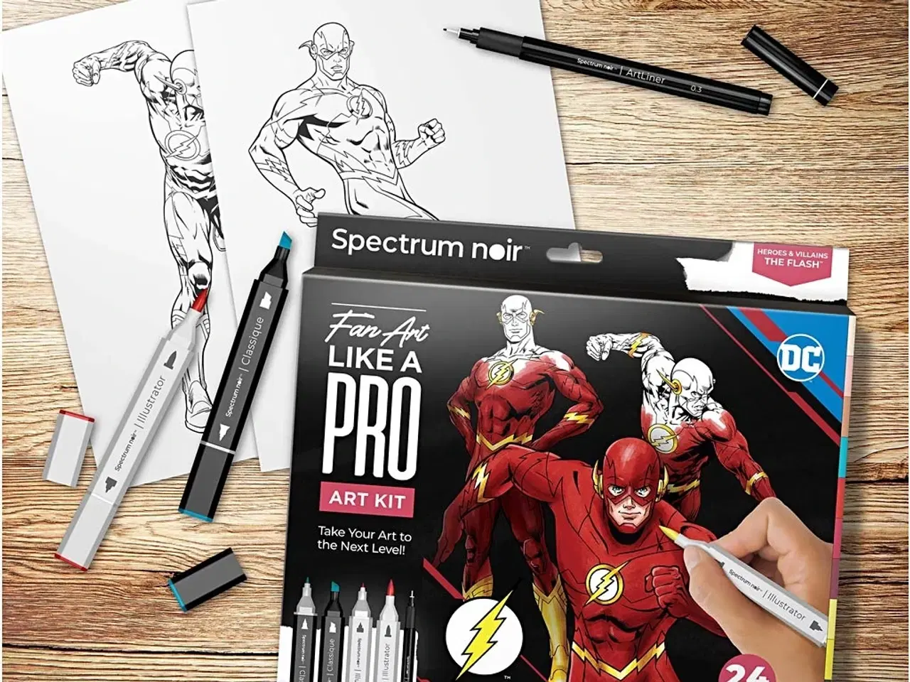 Billede 1 - DIY Kit Illustration, Flash, ass. farver, 1 pk.