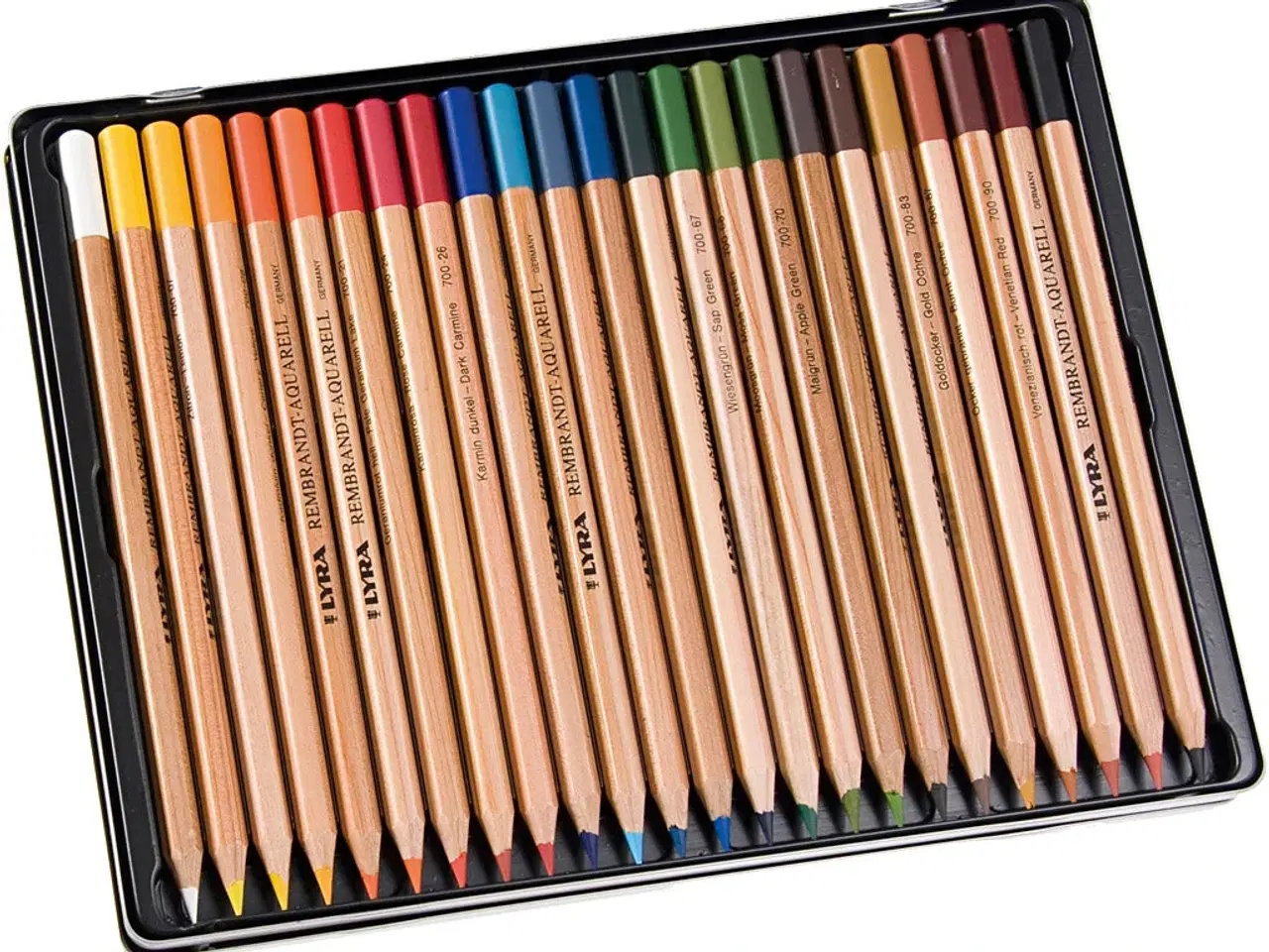 Billede 1 - Lyra Rembrandt Akvarel Farveblyanter - 24 Assorterede Farver