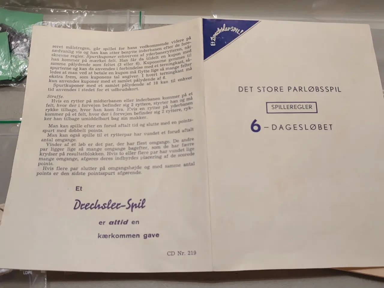 Billede 5 - Det store Parløbsspil, 6-Dagesløbet fra 1960.