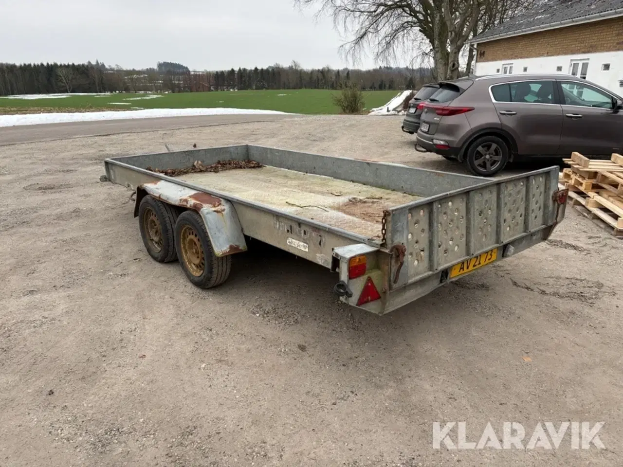 Billede 3 - Maskintrailer Brenderup 2000 kg med tip og alubund