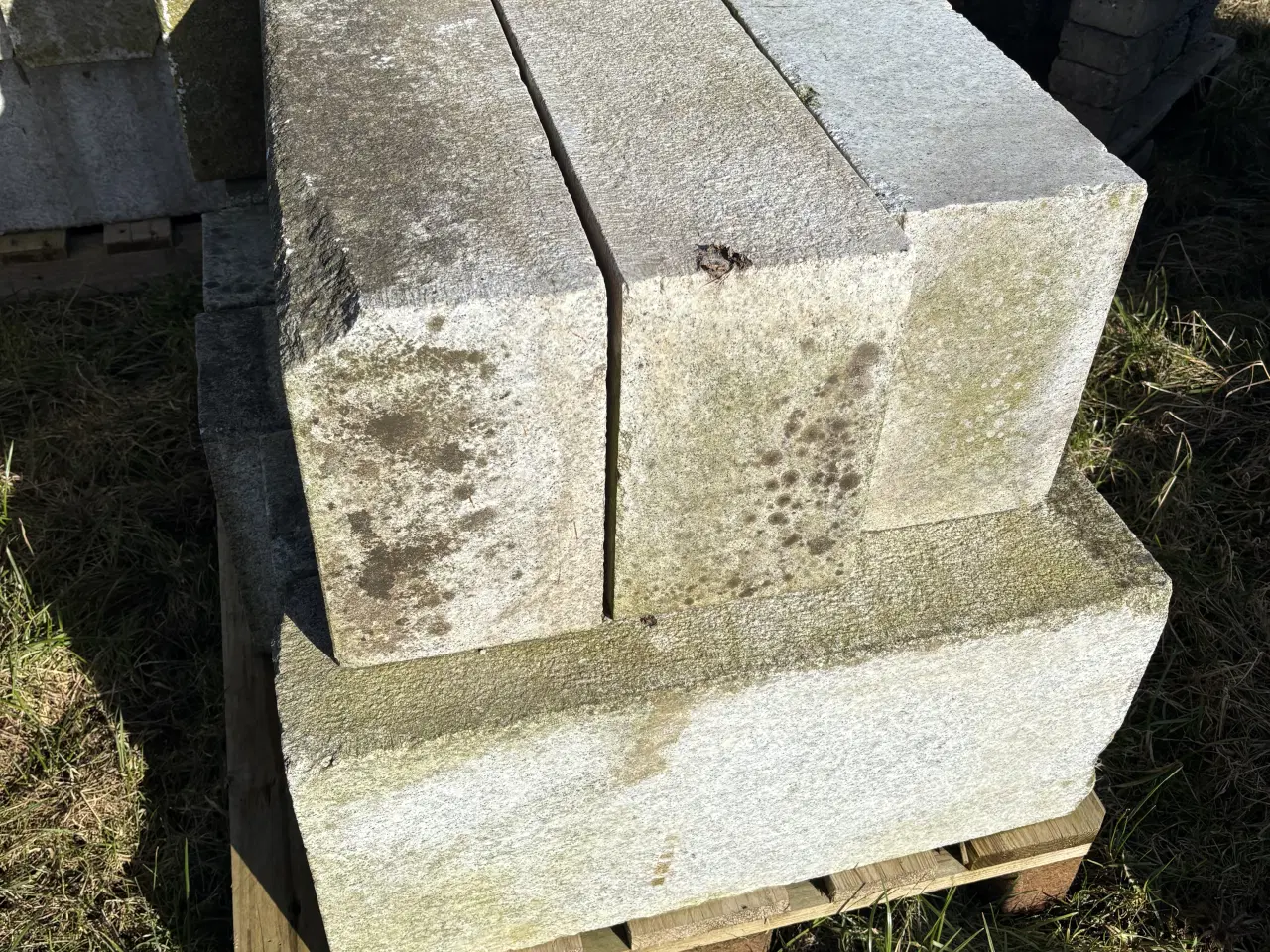 Billede 3 - Hvide granit trin - 19x70x30cm. Gode til trappe/ha