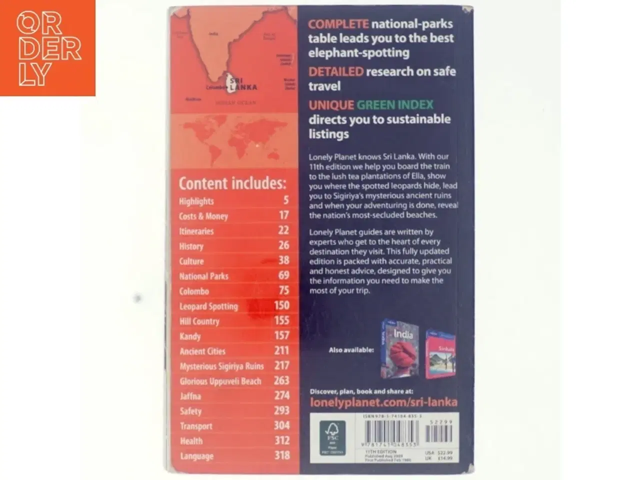 Billede 3 - Sri Lanka by Ff, Atkinson, Brett Lonely Planet Publications Staff af Atkinson, Brett / Butler, Stuart / Gelber, Ethan (Bog)
