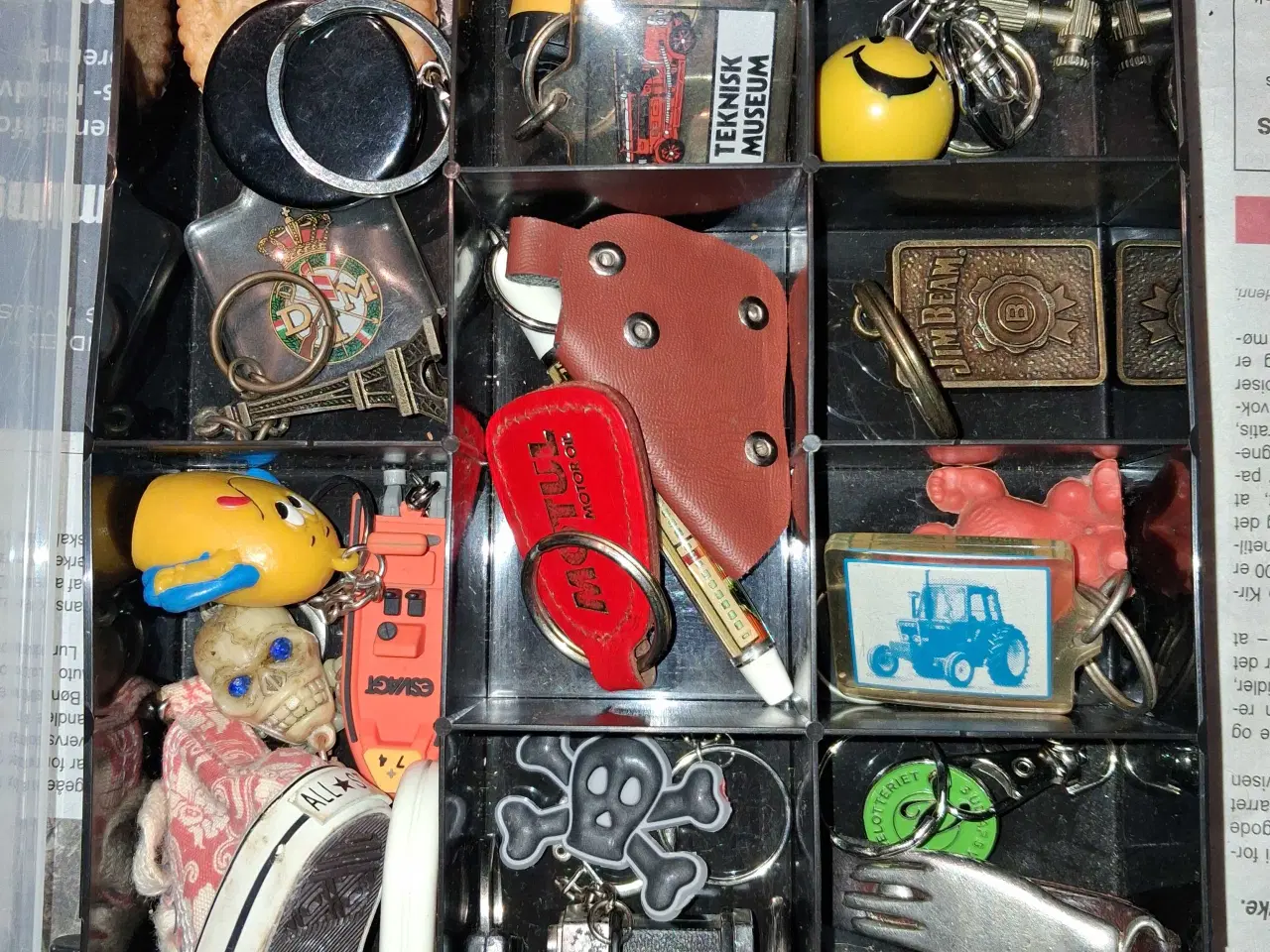 Billede 4 - Nøglering samling, med ophæng