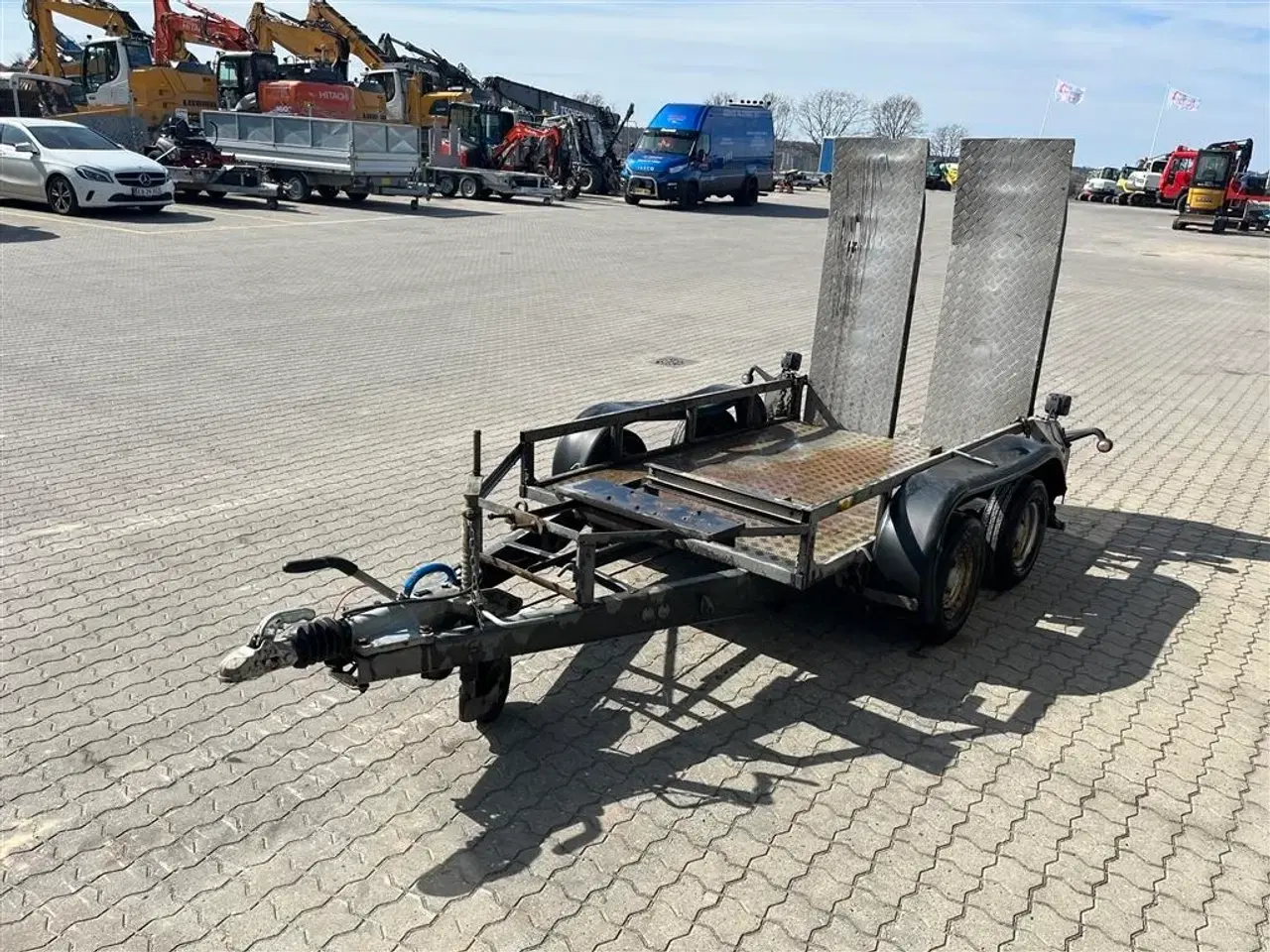 Billede 5 - Ifor Williams Model 4 lille maskintrailer med ramper.