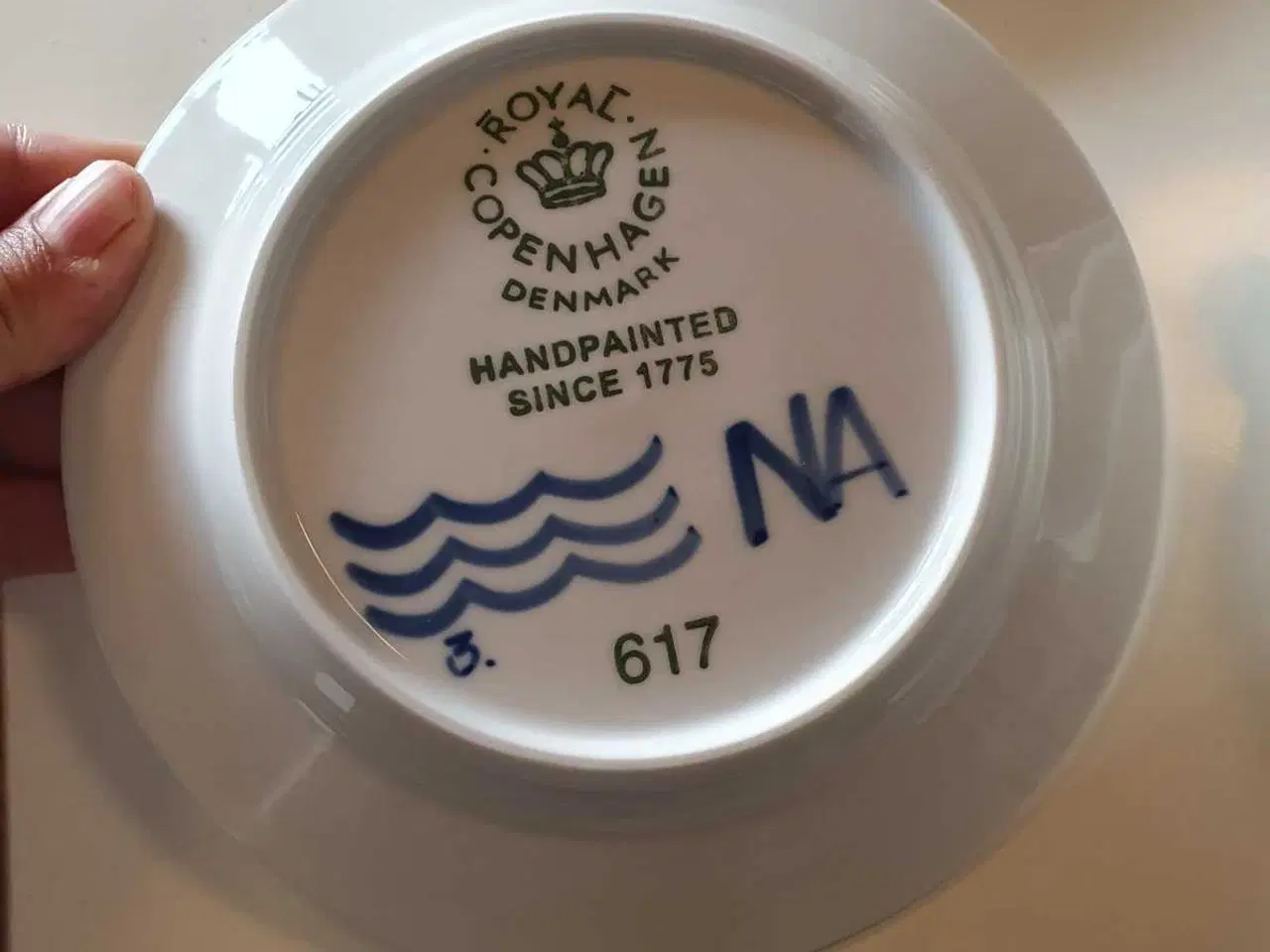 Billede 4 - 8 stk. Bla mega riflet kagetallerkener