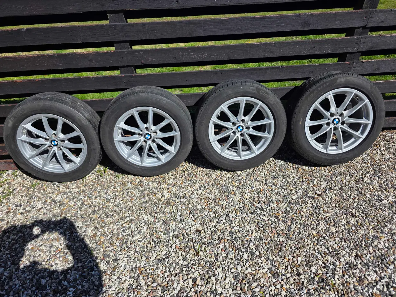 Billede 3 - Bmw fælge med sommer dæk 5×112