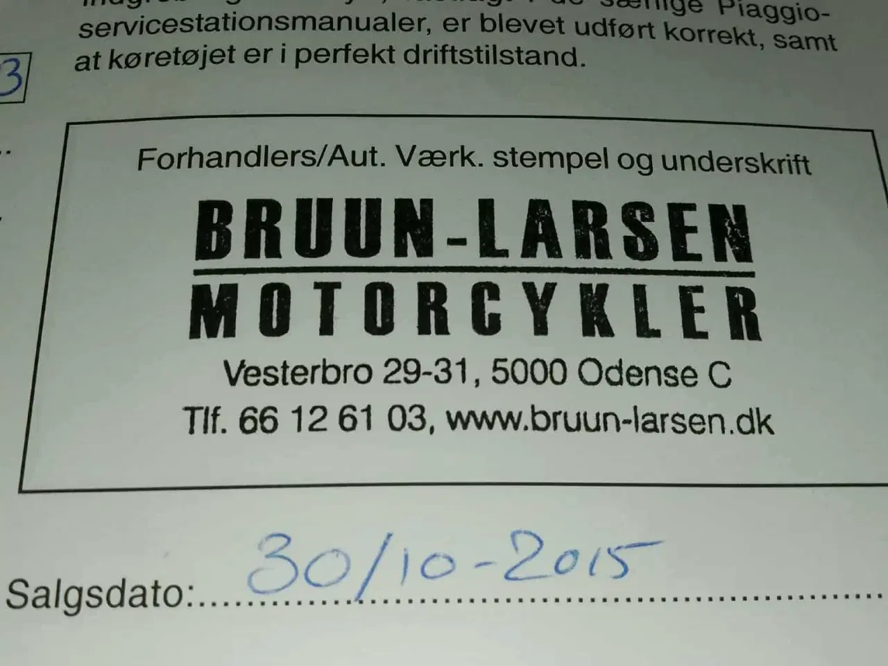 Billede 11 - Piaggio Ape 25 knallert fra 2015 med papirer 