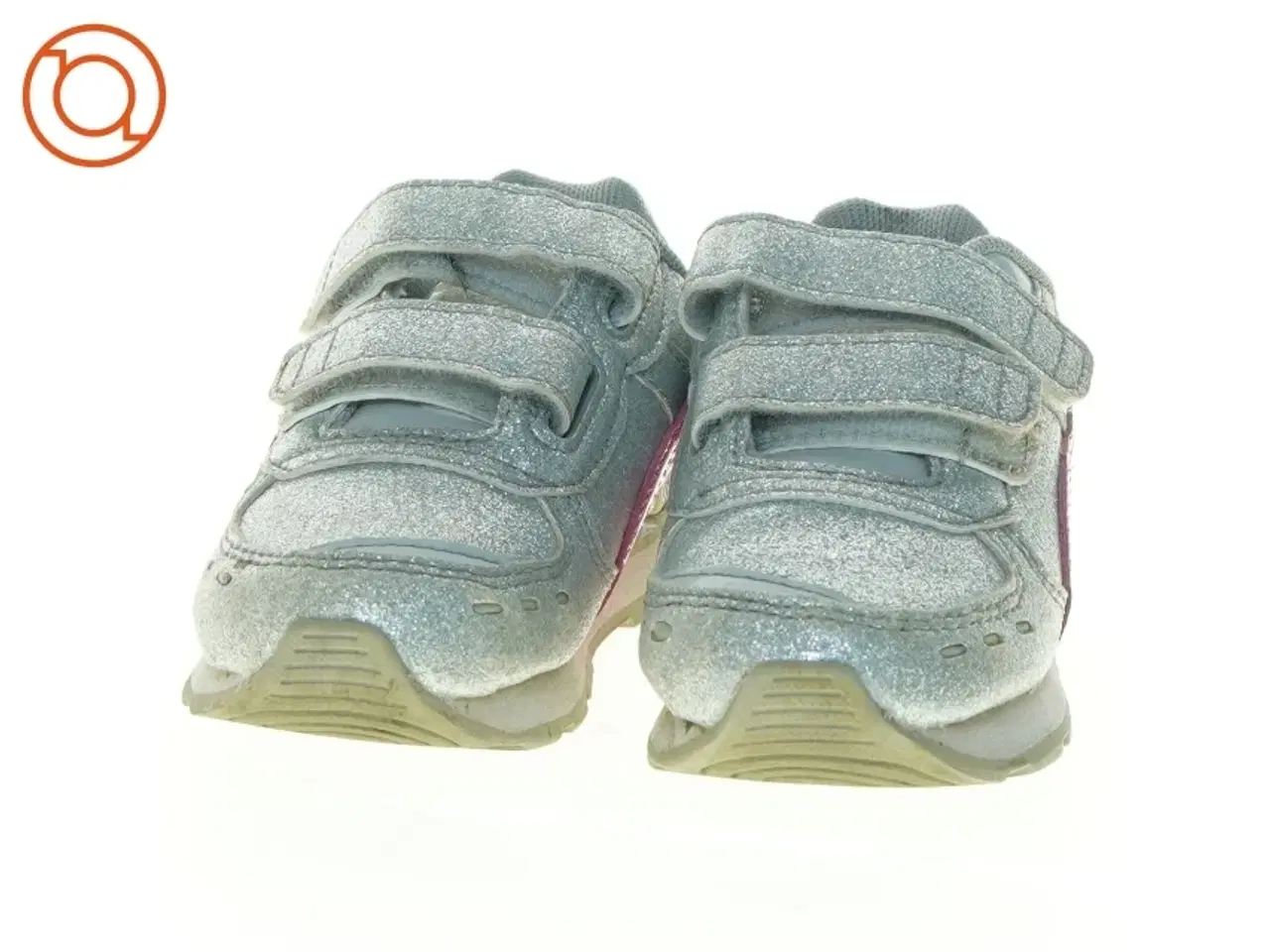 Billede 2 - Sølvfarvede sneakers med lyserøde detaljer fra Puma (str. 22)