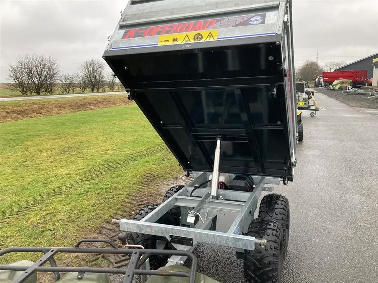 Billede 11 - K-vogne K-OFFROAD 1,2 tons Boggievogn med 3-vejs tip og høje sider.