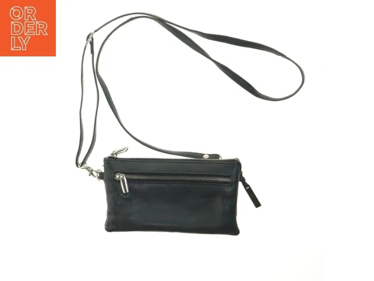 Billede 1 - Sort skuldertaske fra IN PLECHE (str. 21x12 cm)