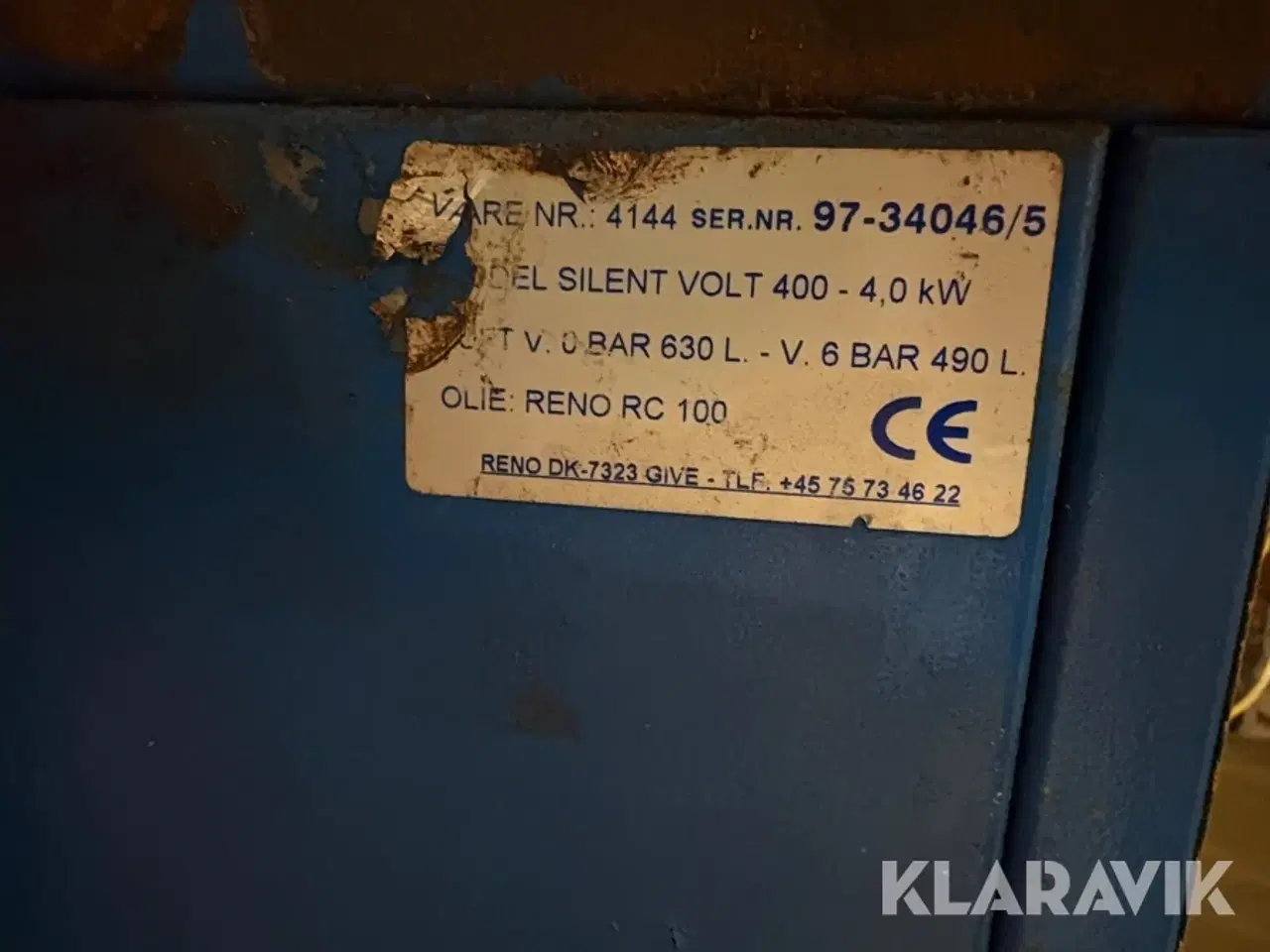 Billede 5 - Kompressorer Reno Silent med lufttank